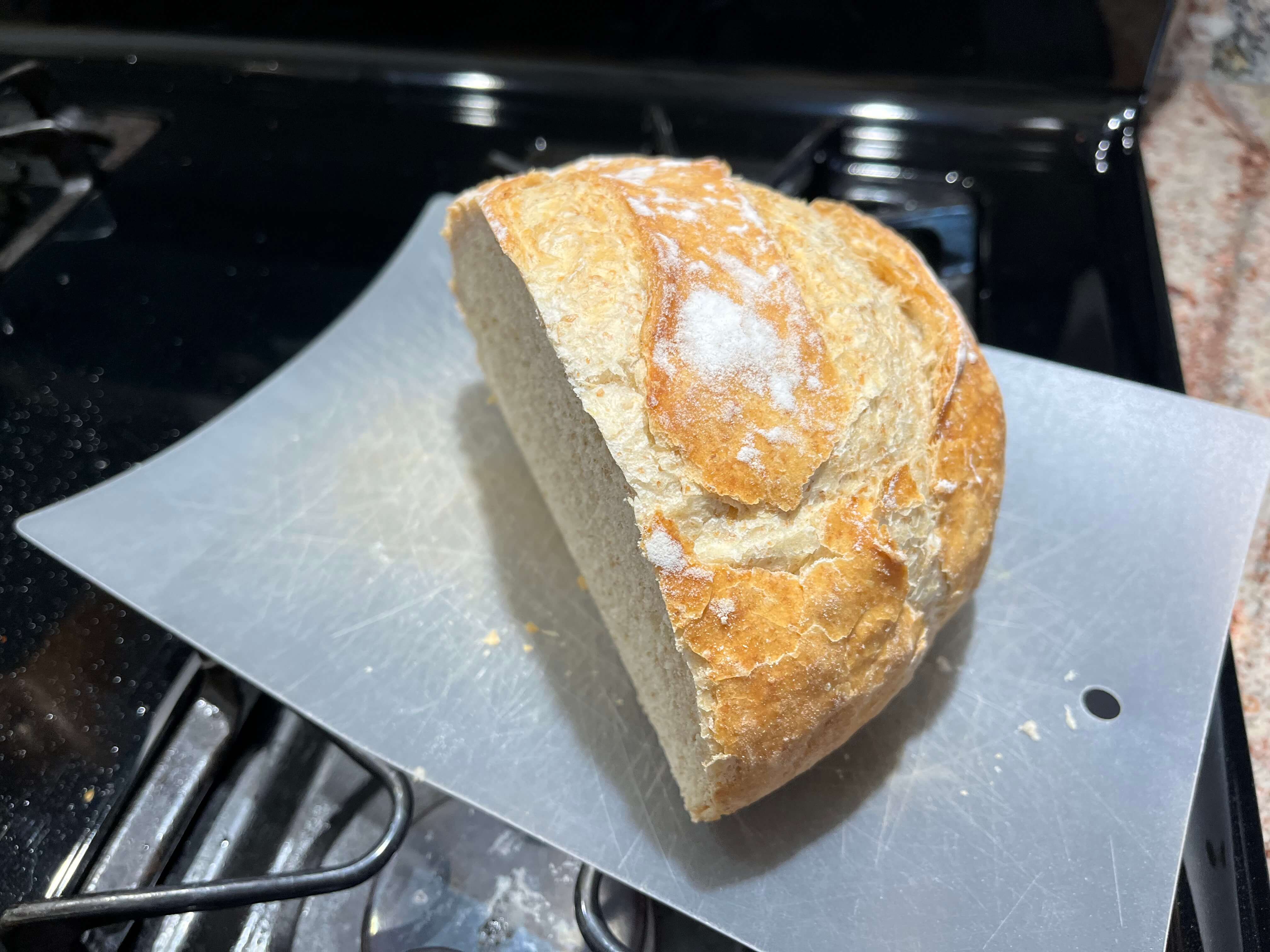 Freshly baked bread loaf